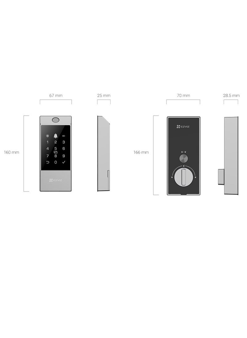 EZVIZ - DL04 PRO Smart Doorlock - Image 1