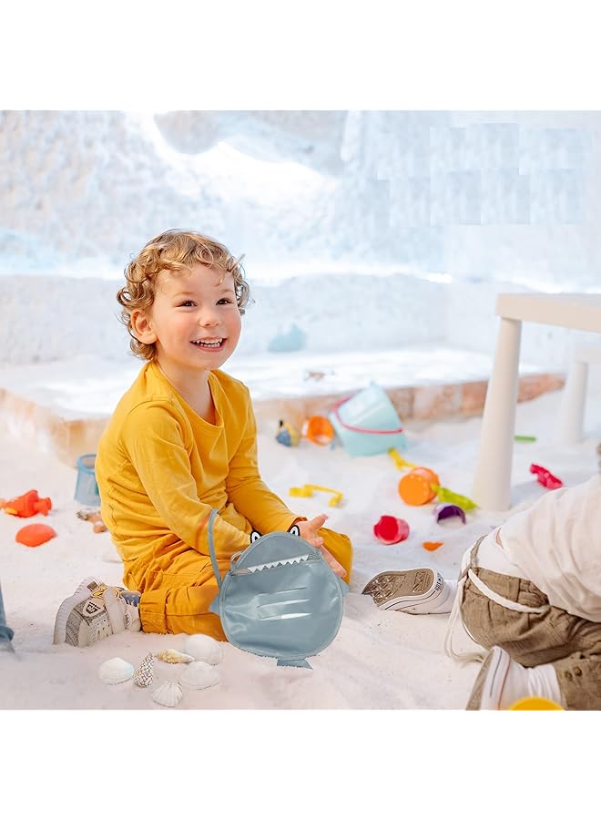 Excefore Seashell Bags For Kids Beach Mesh Shell Bag Beach Bag For Kids With Adjustable Carrying Straps For Storage Shell Collecting Fruit Vegetable Snacks Or Toys - Image 5