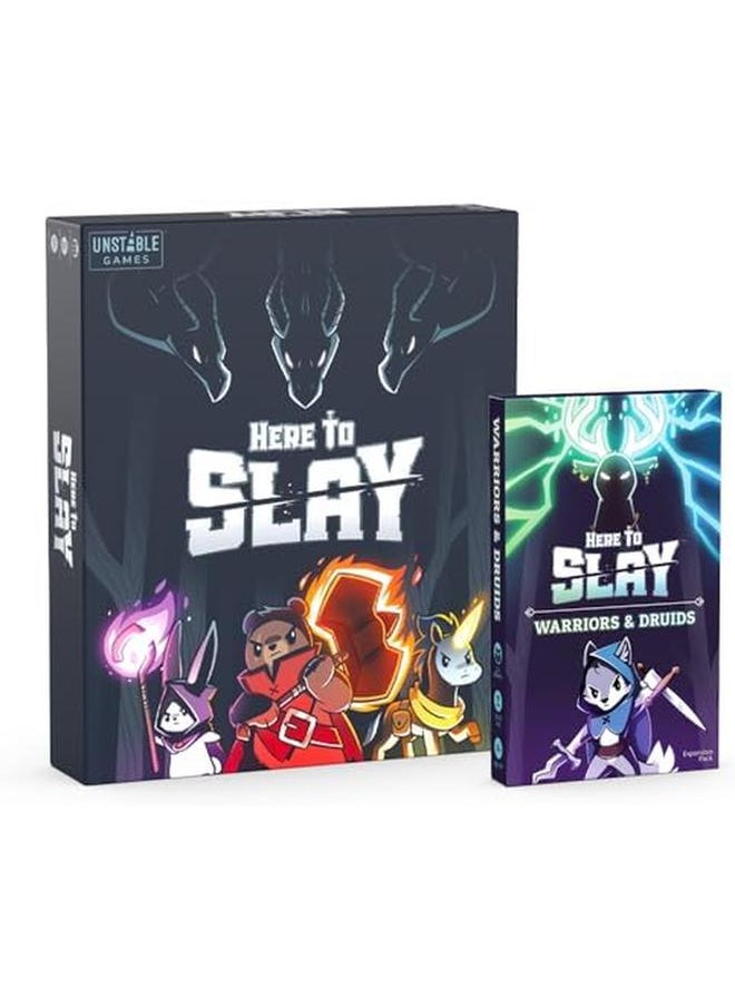 Here To Slay Warriors And Druids Expansion Pack Strategic Role Playing Card Game For Kids Teens And Adults 2 6 Players Ages 10 Plus Brutal And Adorable Great For Family Game Night  - Image 3