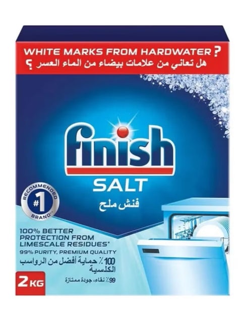 Finish Dishwasher Salt, 100% Better Machine Protection, 2 Kg