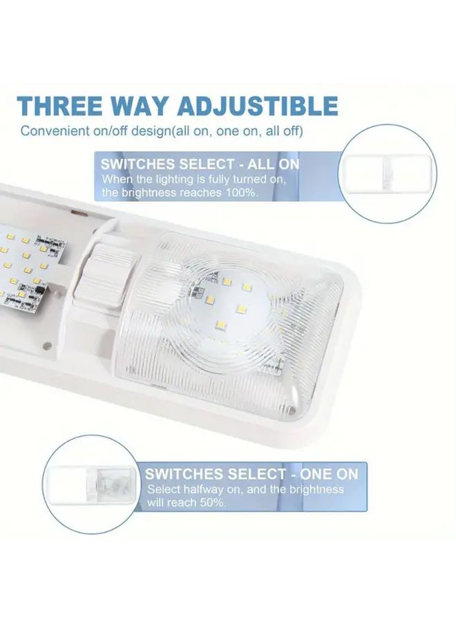 Modern LED Ceiling Dome Light With Switch For RV Camper Van Trailer Boat Interior - Image 5