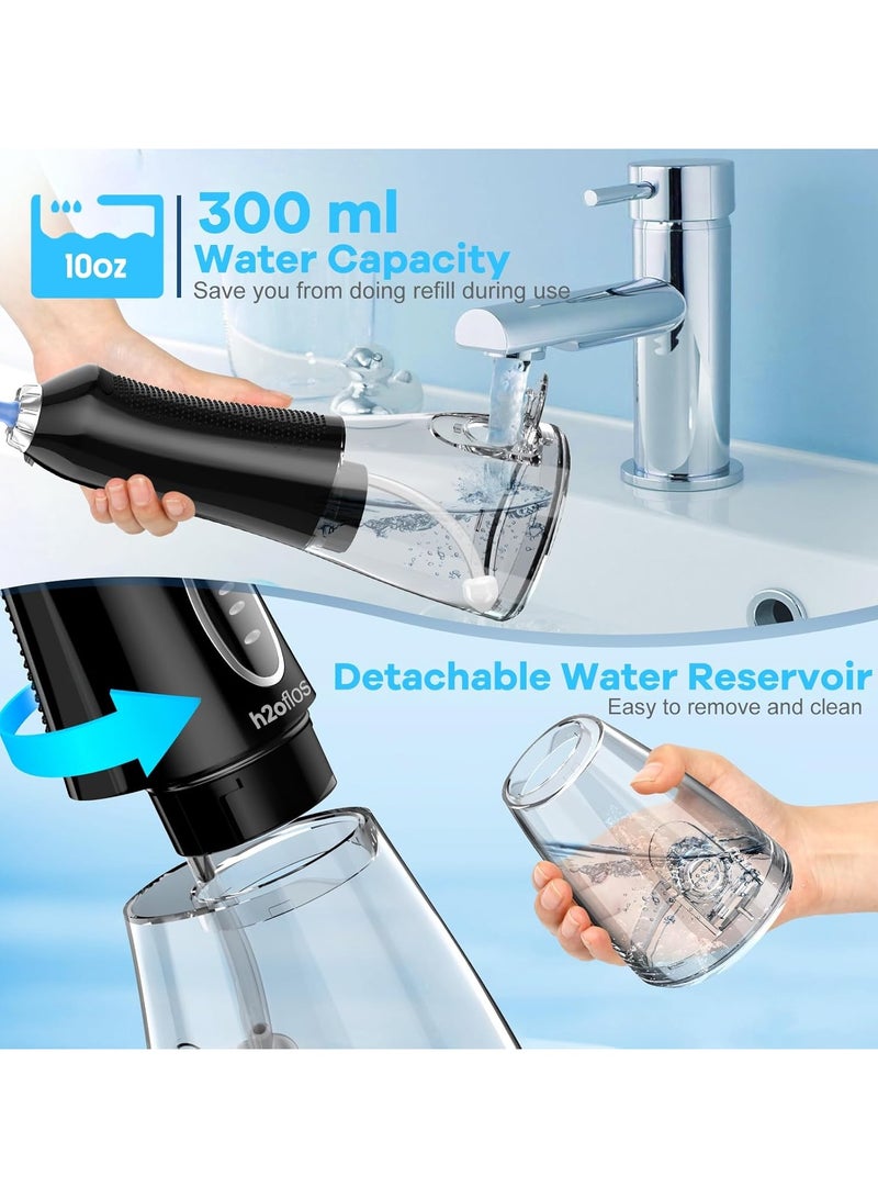 H2ofloss Water Flosser Professional Cordless Dental Oral Irrigator - Portable and Rechargeable IPX7 Waterproof Water Flossing for Teeth Cleaning - Image 5