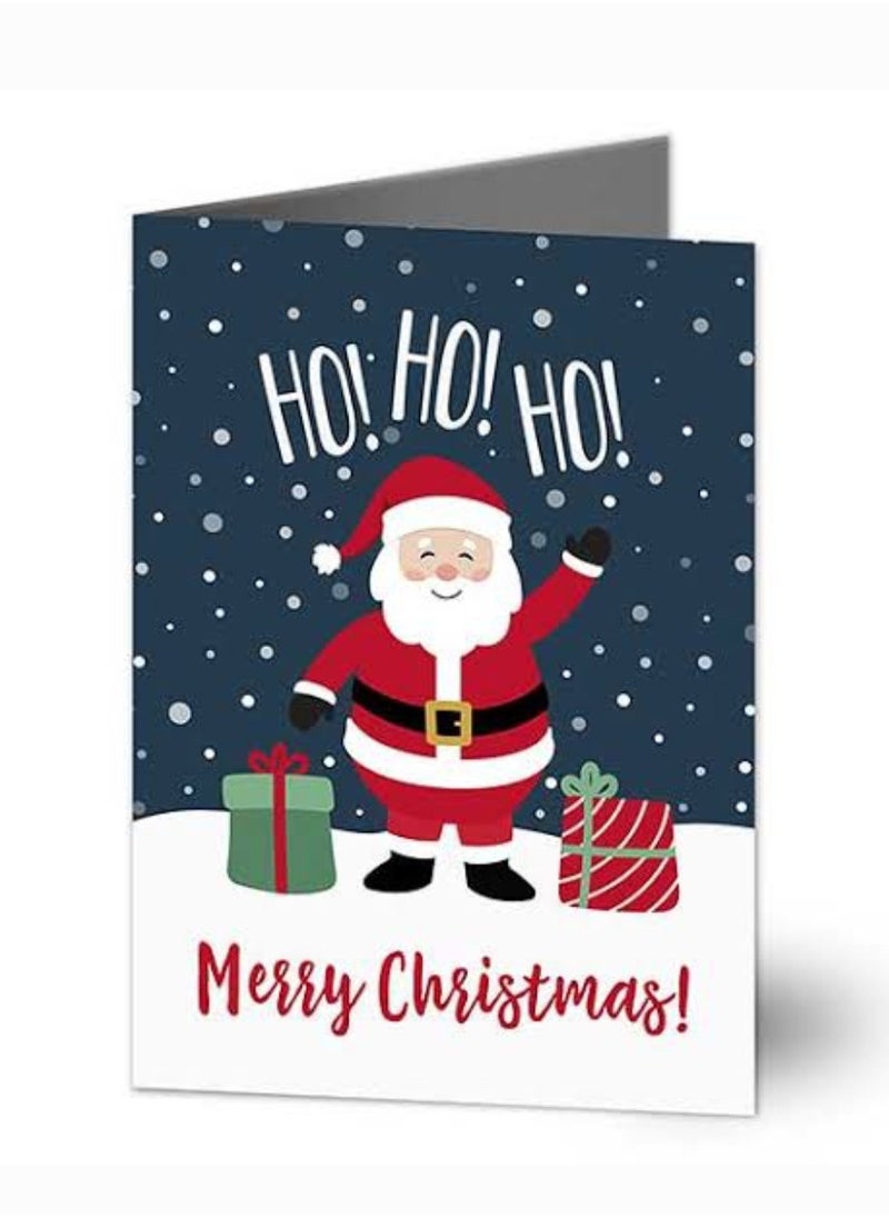 Generic Christmas empty printed greeting card a5 size 