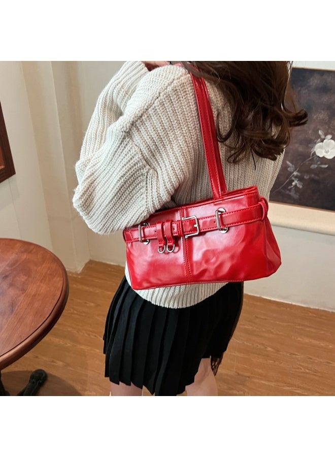 KUYING New Fashionable Simple Retro Underarm Bag  - Image 2