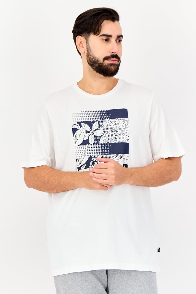 PUMA Men Regular Fit Short Sleeves Outdoor T-Shirt, White - Image 1