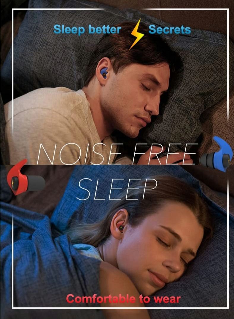 Excefore Quiet Noise Canceling Earplugs for Sleep Noise Sensitive and Work, Concerts, Red  - Image 5