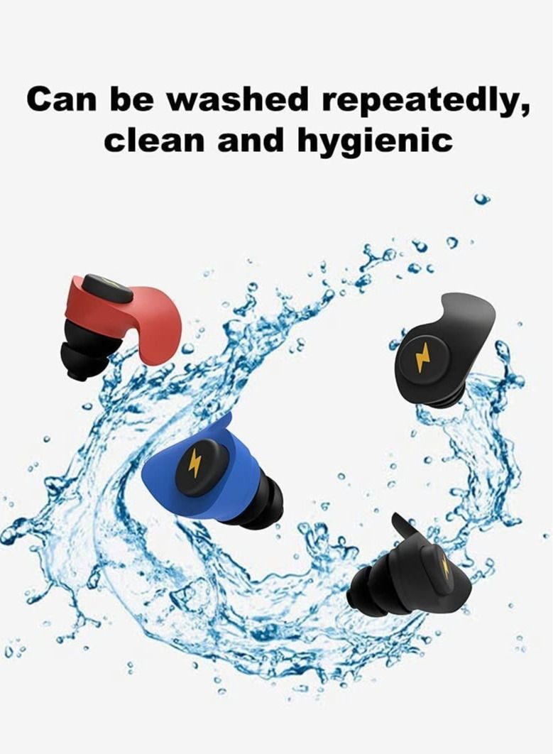 Excefore Quiet Noise Canceling Earplugs for Sleep Noise Sensitive and Work, Concerts, Red  - Image 2