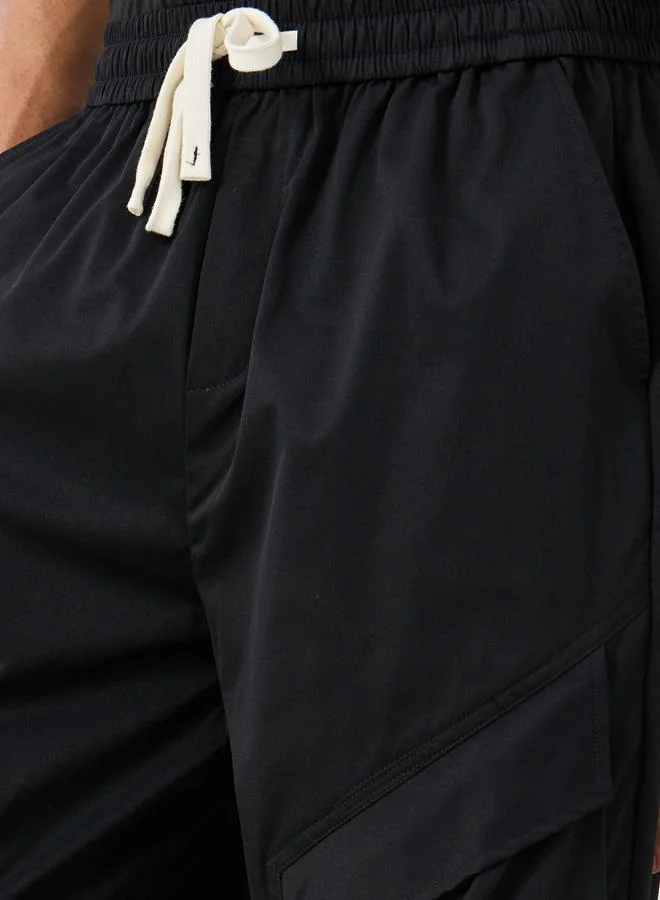 Styli Styli Woven Oversized Cargo Joggers with Contrast Drawcord