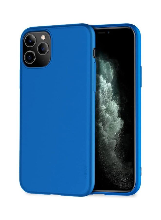 أي سي إس غطاء حماية ناعم ورفيع للغاية بسطح غير لامع (مات) من البولي يوريثان الحراري لهاتف أبل آيفون 11 برو أزرق - Image 1