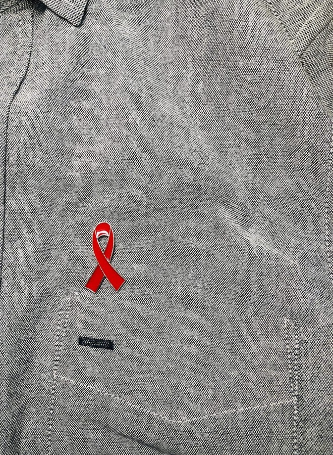 Alodidae 100 Pcs Red Ribbon Pin AIDS Awareness Day Accessories Heart Disease Awareness Lapel Pins - Image 5