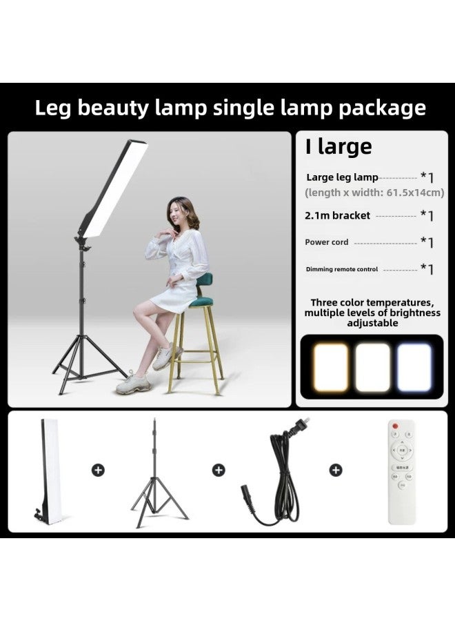 ZMDN Leg Lamp Vertical Hot-selling Screen Light Lamp Soft Light Long Live Photography Long Strip Light Lamp Leg Table-Specifications:Rl—150 Large Leg Light  One  - Image 1