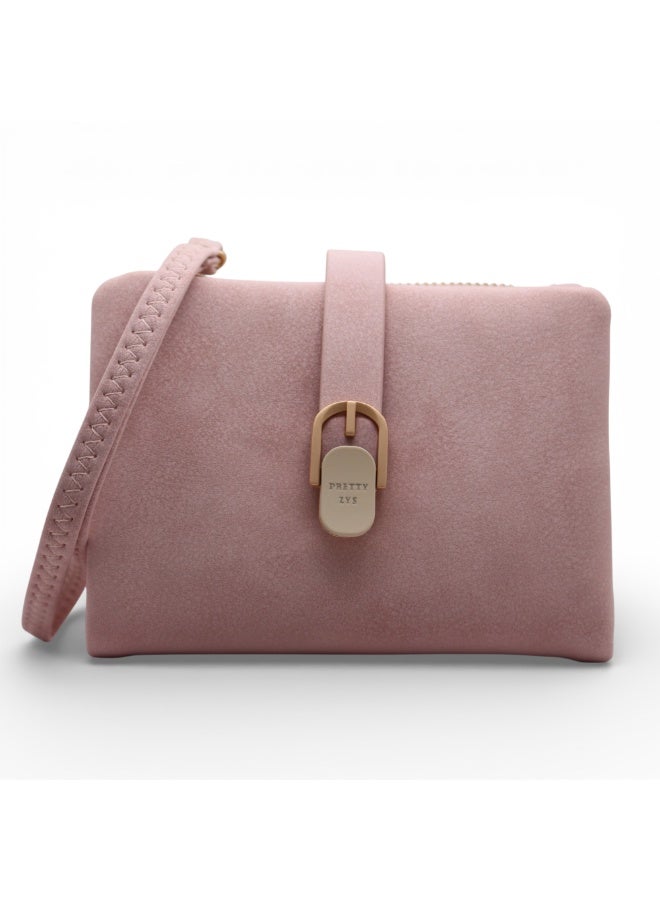 Prettyzys Elegant Compact Women’s Wallet with Zipper & Snap Closure - Image 1