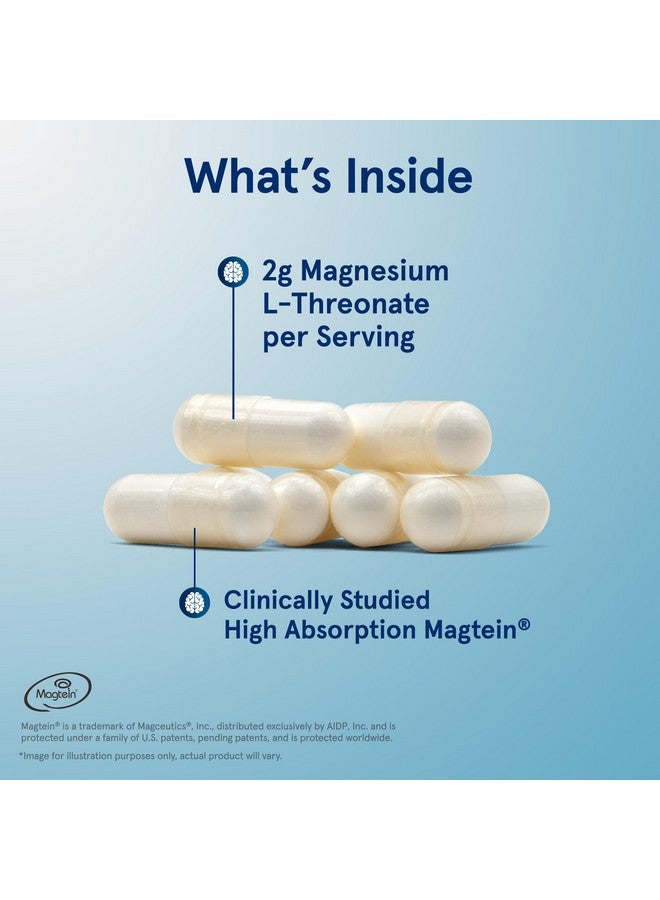 Jarrow Formulas Magnesium L-Threonate, MagMind Magtein Brain Supplements for Memory Support, 90 Veggie Capsules, Up to a 30 Day Supply - Image 2