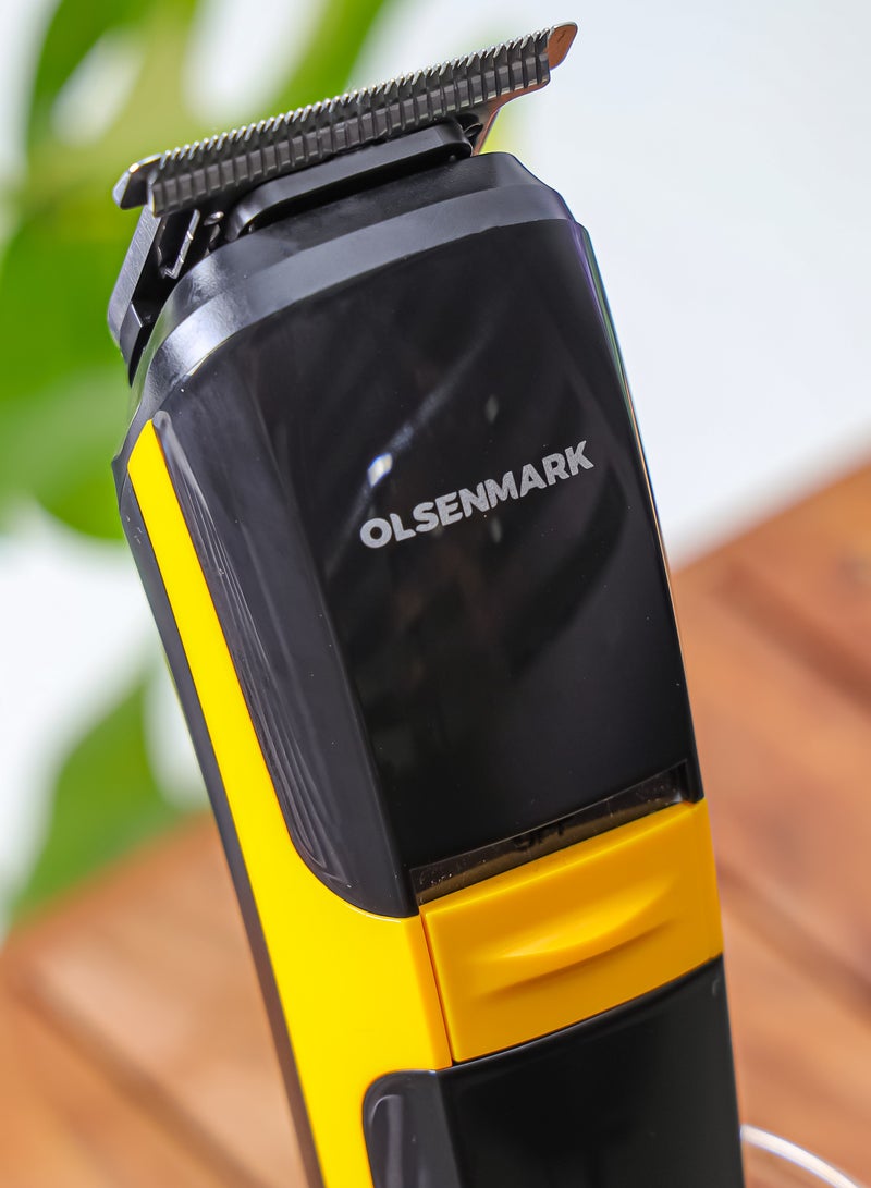 Olsenmark 3-in-1 Men's Grooming Set- OMTR4114, Foil Shaver, Nose and T-Blade Hair Trimmer, Professional Metal Motor, Works 120 Minutes - Image 3