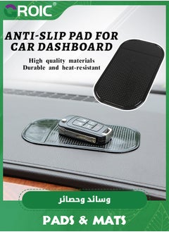GROIC 10Pcs Car Dashboard Non Slip Mat, Removable and Traceless Anti Slip Gel Pad with Strong Adhesive, Universal Car dashboard Accessories for Holding Cell Phone Sunglasses Coins Keys  - Image 2