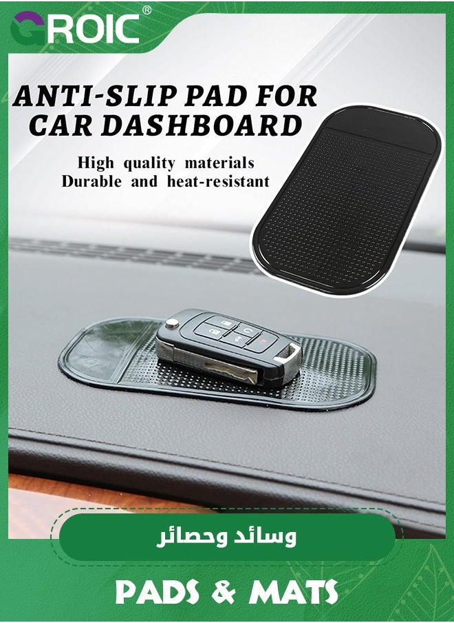 GROIC 10Pcs Car Dashboard Non Slip Mat, Removable and Traceless Anti Slip Gel Pad with Strong Adhesive, Universal Car dashboard Accessories for Holding Cell Phone Sunglasses Coins Keys  - Image 2