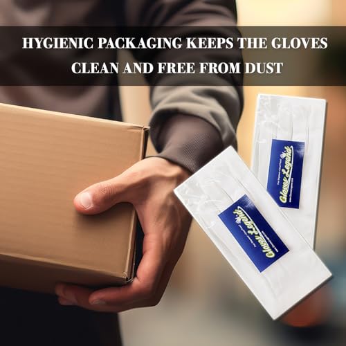 Gloves Legend 6 Pairs (12 Gloves) - Size XL 100% Cotton White Gloves For Work Safety Jewelry Coin Art Handling Inspection For Men - Image 5