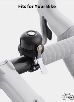 Excefore Bicycle Bell for Apple AirTag, Bike Mount with AirTag GPS Tracker Waterproof Classic Brass Holder Hides Air Tag Under Bike Bell Anti-Theft (Fits 0.87 to 1 Inch Bicycle Handlebars, Black)  - Image 4