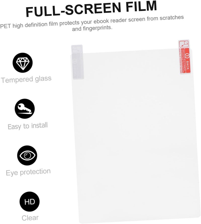 10pcs Screen Protector for E-reader High Definition Pet Film Protective Film for Display Easy to Apply No Bubbles Residue Protection - Image 4