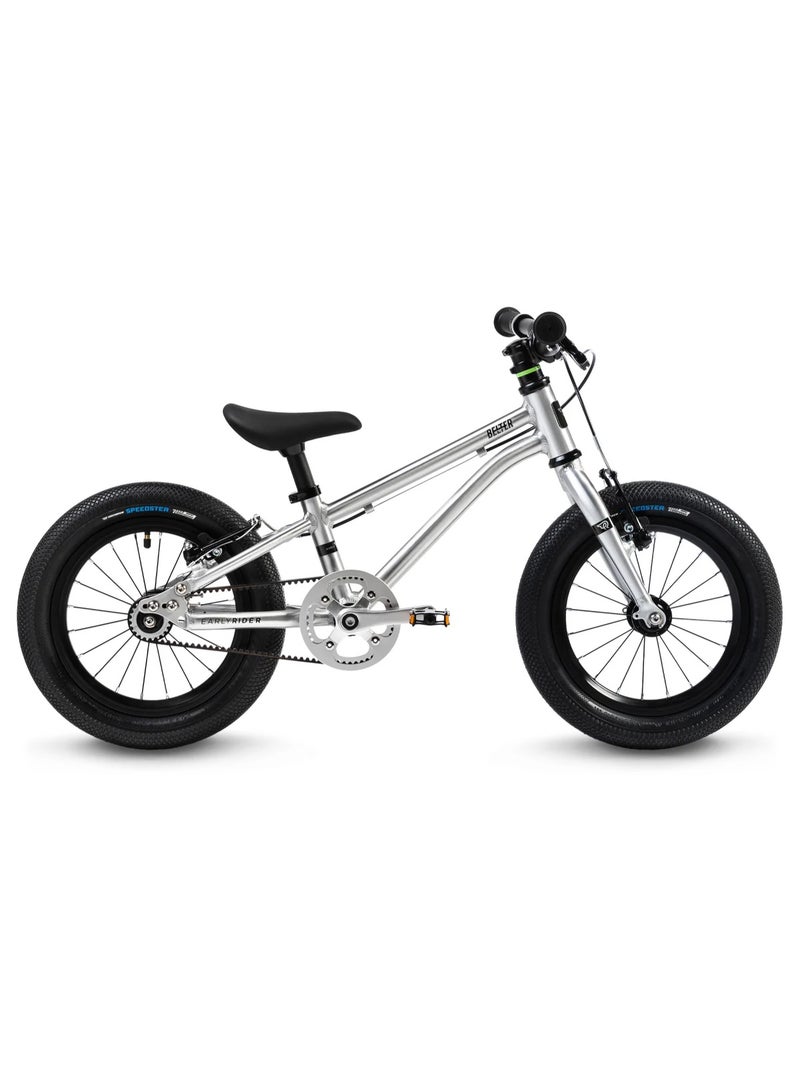 Early Rider Belter Kids' Bike, Brushed Aluminium Finish, 14-inch Wheels, Ultra-Lightweight Frame, Carbon Belt Drive - Image 1