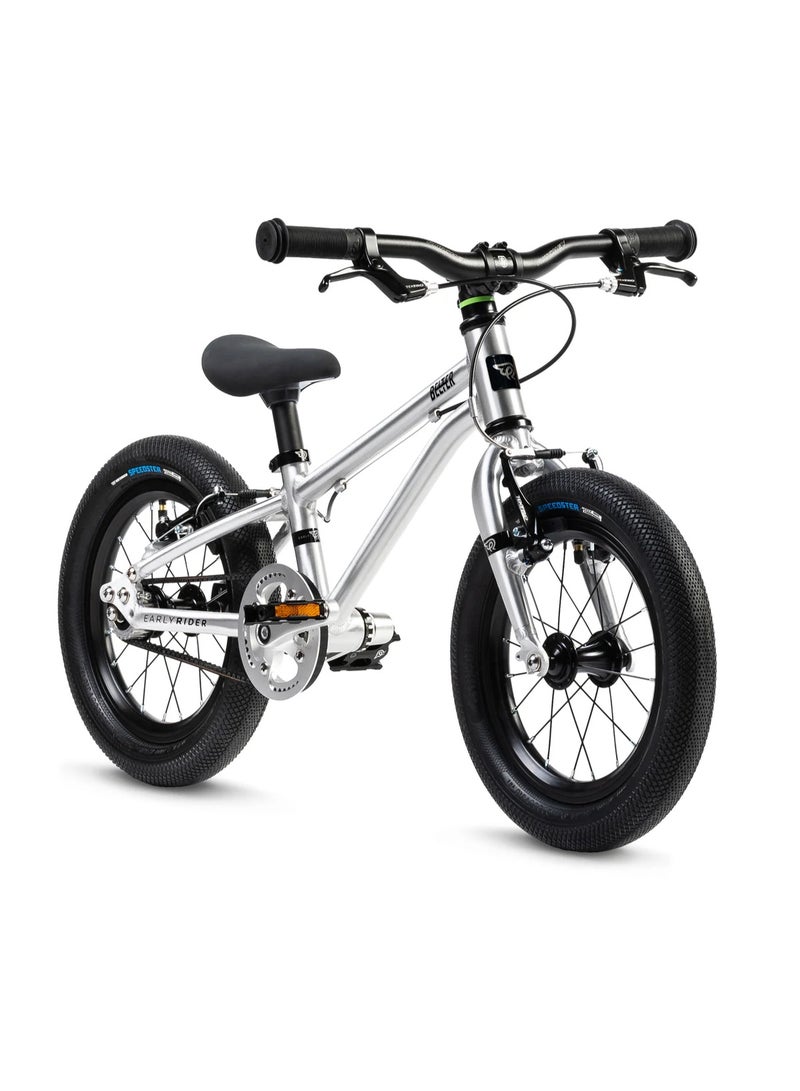 Early Rider Belter Kids' Bike, Brushed Aluminium Finish, 14-inch Wheels, Ultra-Lightweight Frame, Carbon Belt Drive - Image 2