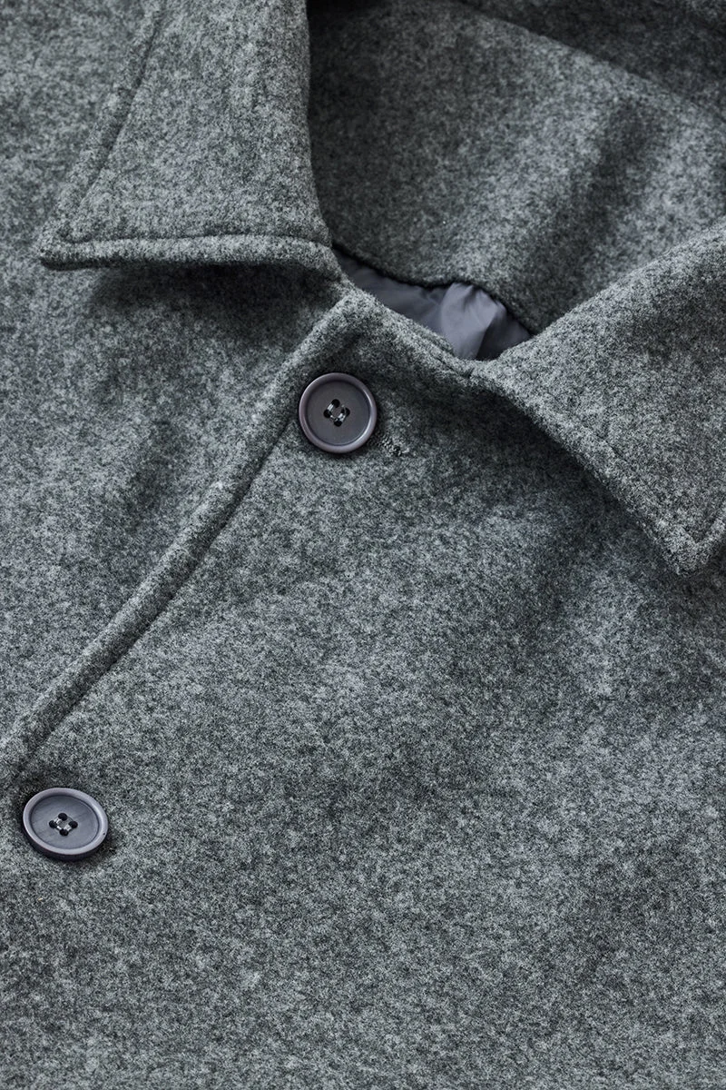 Snitch Grey Long Trench Coat for Men | Best Price UAE