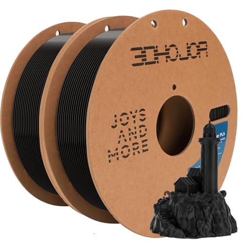 3DHoJor 3D Printing Filament High-Speed PLA Filament 1.75mm 300mm/s 1kg Cardboard Spool Dimensional Accuracy +/- 0.03 mm Fit Most 3D FDM Printer-Light Gray - Image 1