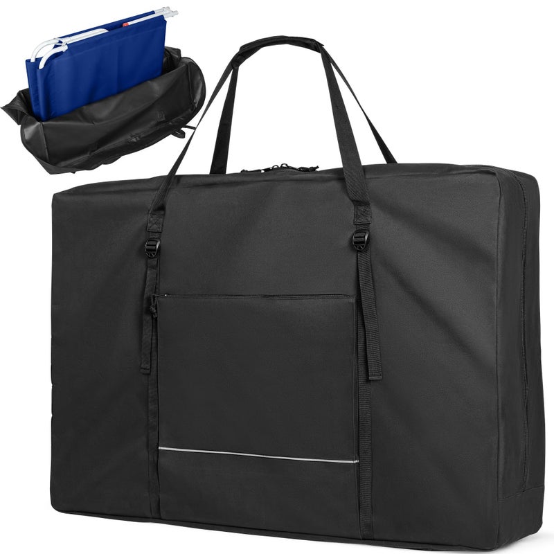 GRAOSO Carrying Bag for Folding Chair Storage Case Fits for Beach Chair Zero Gravity Lounge Chair Director Chair Folding WalkerWheelchair Great for Camping Travel Outdoors Black
