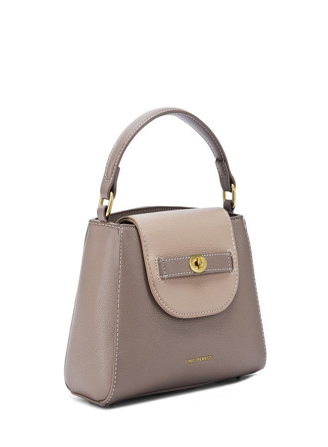 Lino Perros Voyage Sora Taupe Sling Bag - Image 2