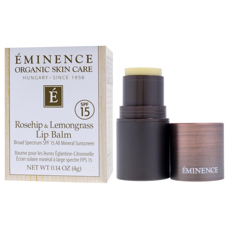 EMINENCE Rosehip and Lemongrass Lip Balm SPF 15 by Eminence for Unisex - 0.14 oz Lip Balm - Image 4