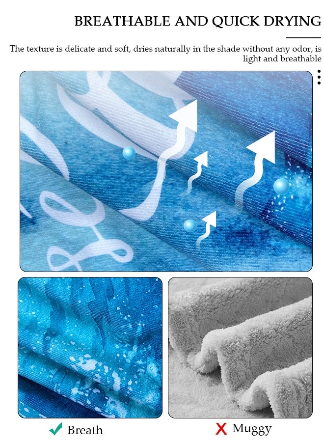 DUNISO رداء حمام بغطاء للرأس للبالغين، معطف منشفة من الألياف الدقيقة مع غطاء للرأس، معطف ركوب الأمواج سريع الجفاف، معطف خفيف الوزن لحمام السباحة للرجال والنساء، منشفة شاطئ بغطاء للرأس للرياضات المائية في الهواء الطلق - Image 3