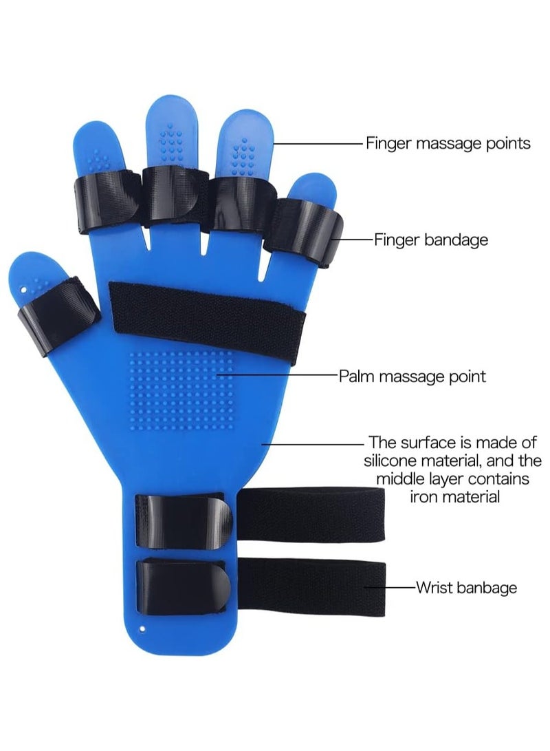 Hand Wrist Orthosis Separate, Breathable Finger Splint Fingerboard Flex Spasm Extension Board Splint Finger Training Stroke Device Therapy for Both Finger Fractures,Wounds,Hemiplegia - Image 2