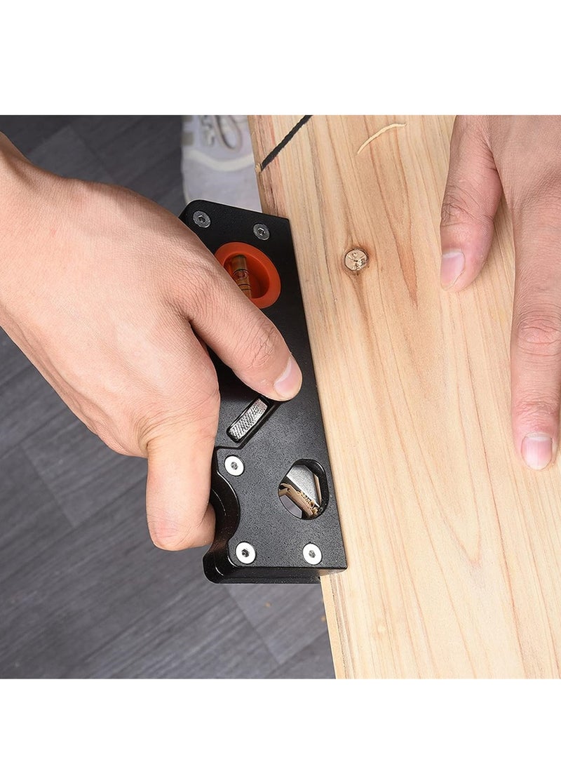 SYOSI - Chamfer Plane for Wood, Woodworking Edge Corner Plane with Auxiliary Locator, Woodcraft DIY Tool, Woodwork Hand Planer for Quick Edge Trimming of Wood (W/1cuter) - Image 1