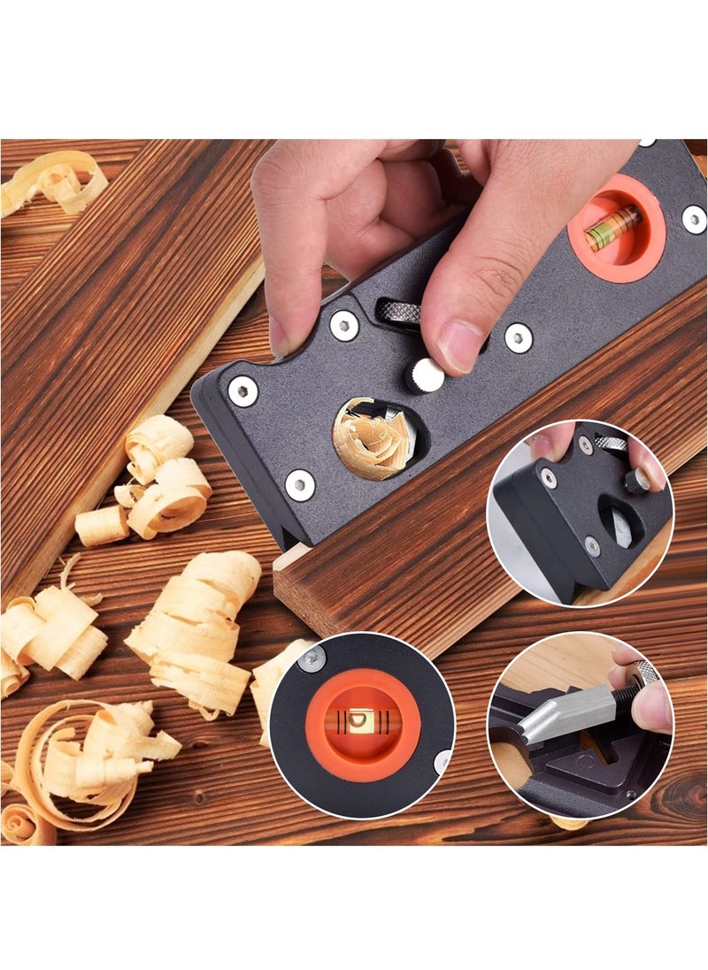 SYOSI - Chamfer Plane for Wood, Woodworking Edge Corner Plane with Auxiliary Locator, Woodcraft DIY Tool, Woodwork Hand Planer for Quick Edge Trimming of Wood (W/1cuter) - Image 1