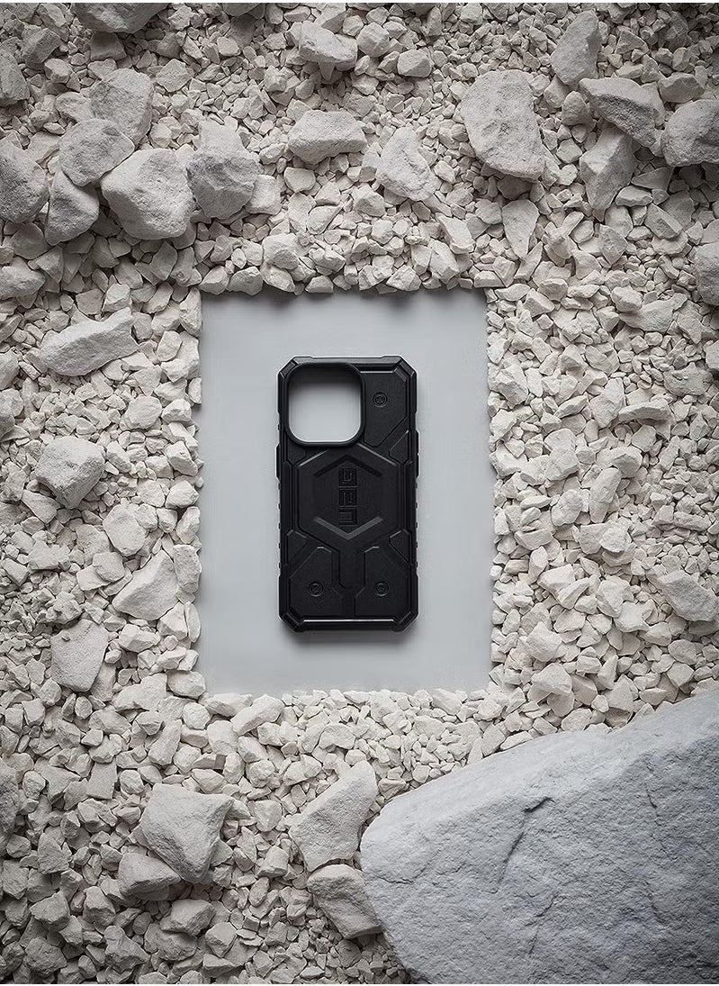 UAG Apple iPhone 14 Pro Max Case 6.7" Pathfinder Built-in Magnet Compatible with MagSafe Charging Slim Lightweight Shockproof Dropproof Rugged Protective Cover - Black  - Image 4
