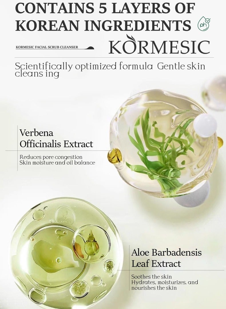 Kormesic فرك الوجه الصبار-100 جرام مقشر مهدئ ومرطب - Image 5