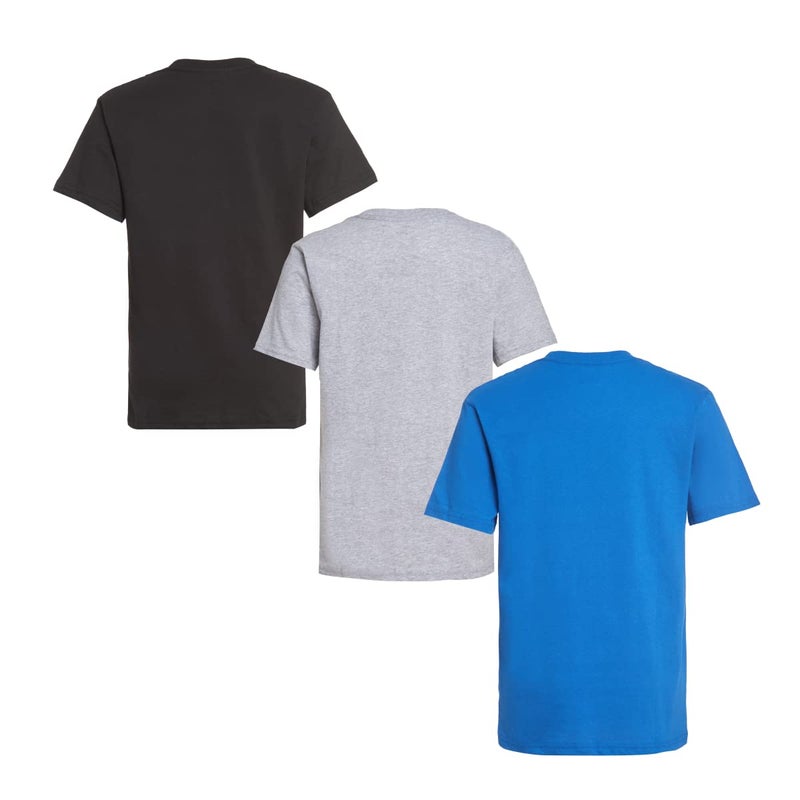 Minecraft Boys Creeper & Characters 3 Pack T-Shirt SetBlack/Gray Heather/Blue5/6 - Image 2