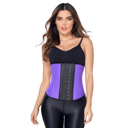 Ann Chery 2026 Corset Waist Trainer for Women| 2 Hook Colombian Latex Cincher| Adjustable Tummy Control Body Shaper|Sport Use Purple - Image 1