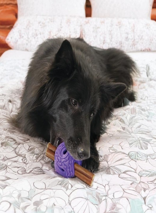 كونج كرة كونغ سكويز فليكس - حامل مرن للمكافآت والمضغ للكلاب - لعبة تفاعلية للكلاب للعب الجلب والطفو والسفر - تحمل المكافآت والمضغ وعصي المضغ (متوسطة/كبيرة) - Image 2