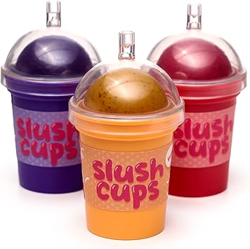 Puckator بلسم شفاه مقشر من باكيتور في حامل كوب سلاشى للعناية بالشفاه عصا بلسم شفايف أساسية للعطلات للنساء والعائلة مرطب شفاه مقشر كريم بلسم شفاه جميل لطيف - Image 1