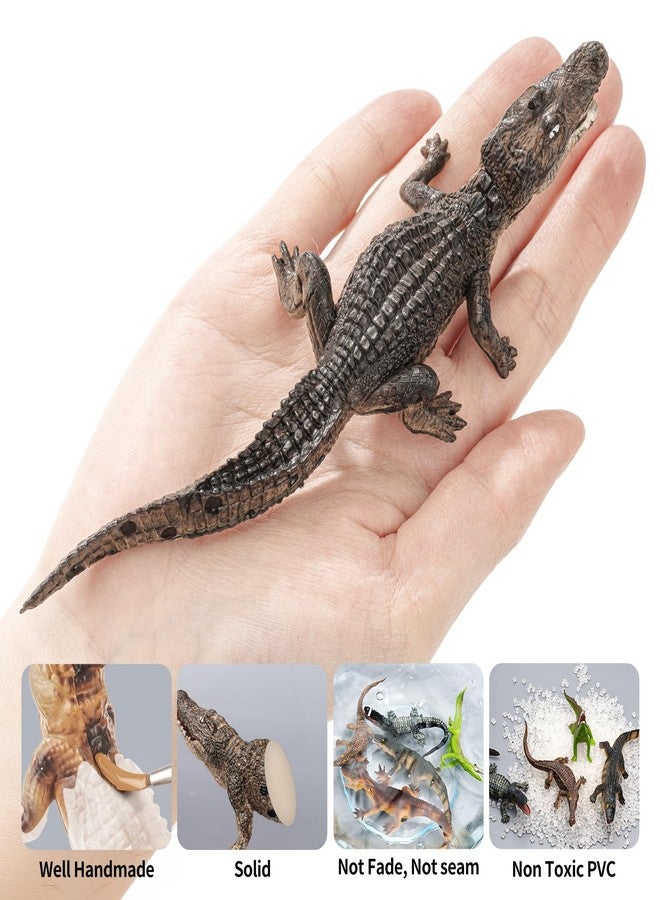 THINKBAY 10PCS Crocodile Toys, Realistic Alligator Animal Toys for Kids, Include White Caiman, Crocodile, Alligator Figurines Cake Toppers Birthday Gift Party Favors for Boy - Image 5