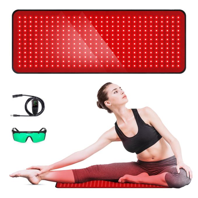 GMOWNW Red Light Therapy for Body 315 118 Red Light Therapy Pad Dual Chip Grade 360 LEDs 660nm 850nm Infrared Light Therapy for Body Back Waist Shoulder Knee Joint Pain Relief Gift for Women Men - Image 4