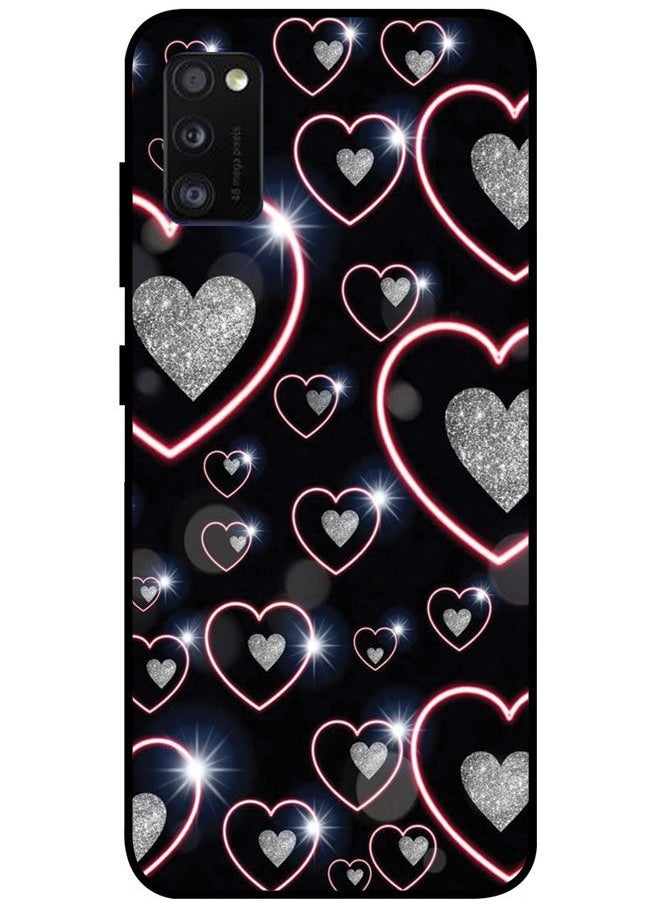 EYE CATCH Protective Case Cover For Samsung Galaxy A41 Smart Series Printed Protective Case Cover for Samsung A41 Hearts  - Image 1