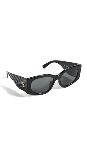 Tory Burch Women's 0TY7221U Sunglasses, Black, One Size - Image 4