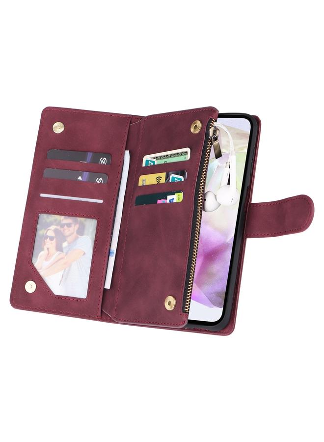 S-TOP Case For Samsung Galaxy A26 5G Multifunctional Frosted Zipper Wallet Leather Phone Case - Image 5