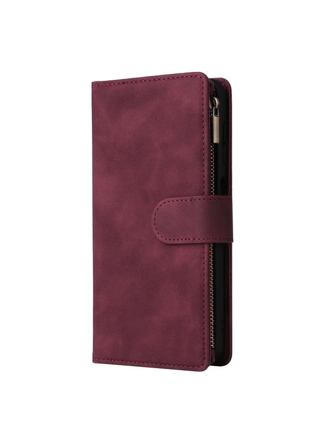 S-TOP Case For Samsung Galaxy A26 5G Multifunctional Frosted Zipper Wallet Leather Phone Case - Image 2
