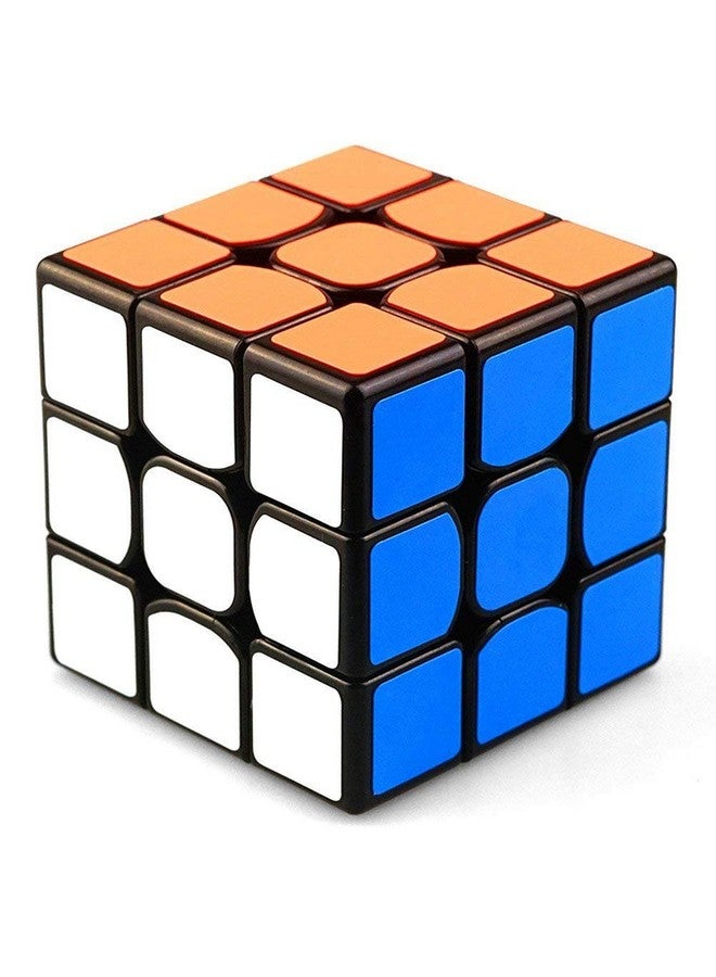 D ETERNAL Cube 3x3x3 High Speed Cube 3x3 Magic Speed Cubic Puzzle Game for Kids Boys & Girls,Black, Multicolor (Cubo 3x3 Black(Non Magnetic)) - Image 4