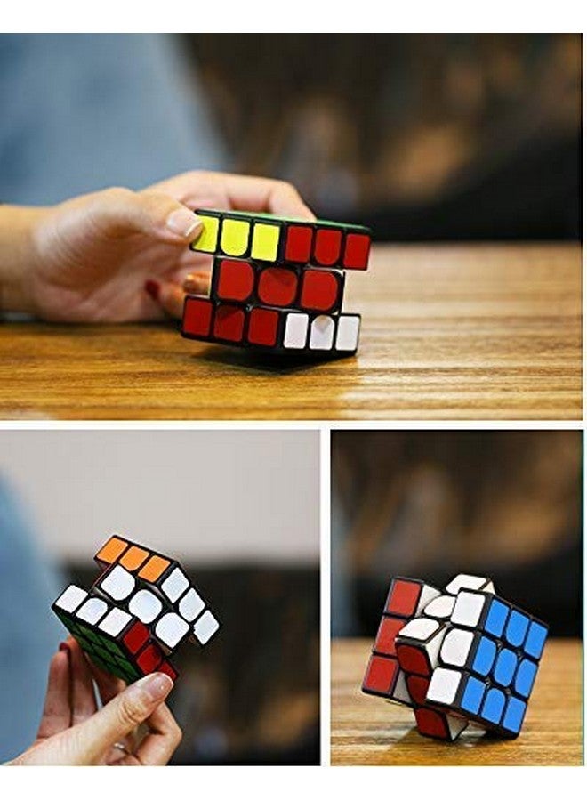 D ETERNAL Cube 3x3x3 High Speed Cube 3x3 Magic Speed Cubic Puzzle Game for Kids Boys & Girls,Black, Multicolor (Cubo 3x3 Black(Non Magnetic)) - Image 5