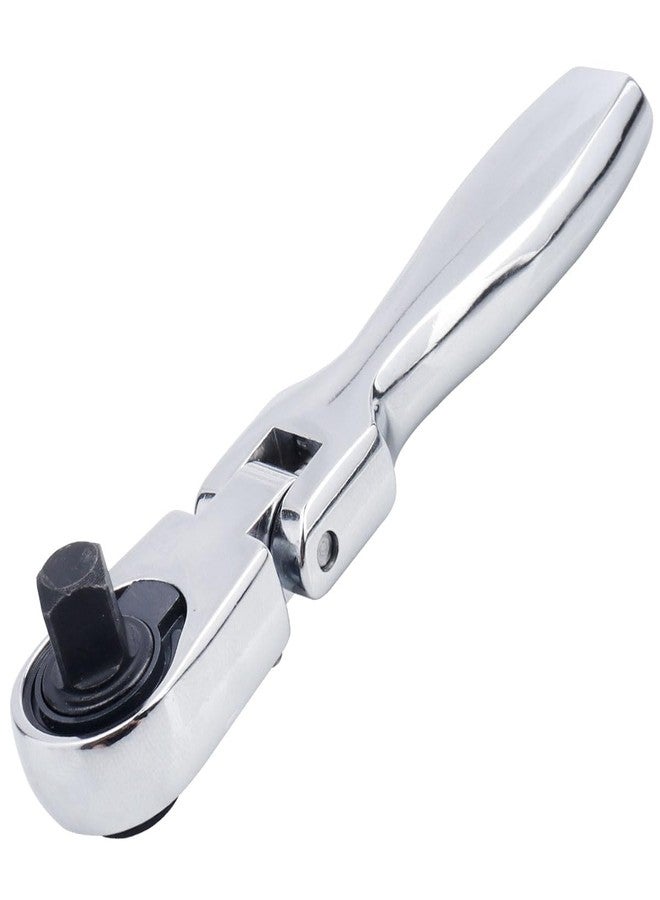 Wolfride 2 in 1 Flexible Head Ratchet Wrench, 1/4" Drive 72 Teeth Quick Release Ratchet Wrench Torques Socket Spanner Ratcheting Combination Wrench - Image 1