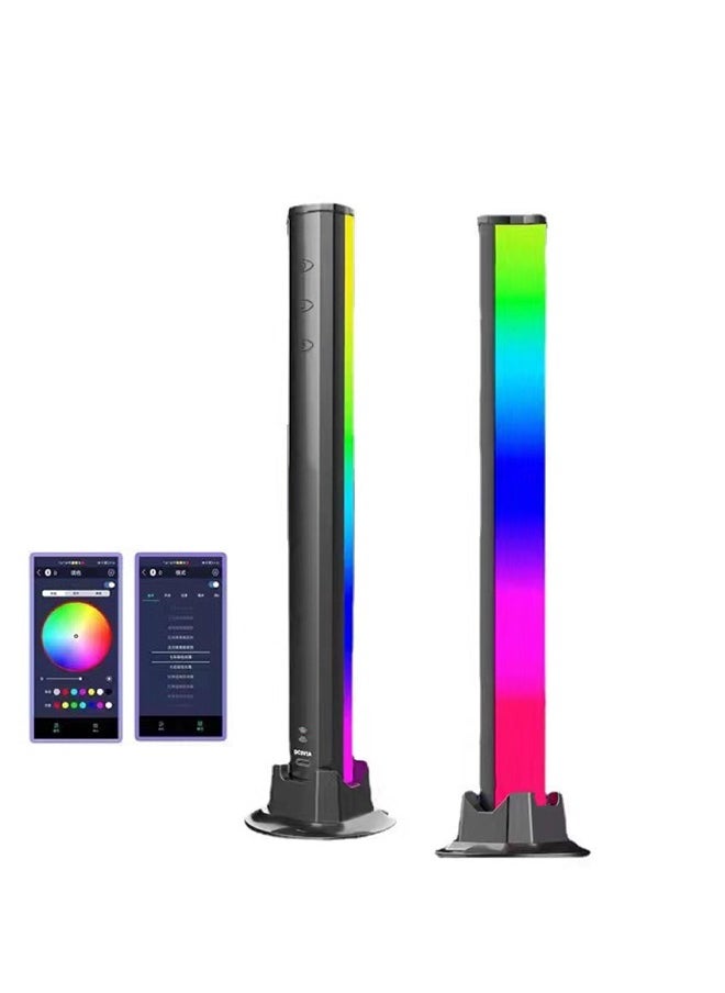 Joshberg Smart LED Light Bars, RGB Color Changing Ambient Lighting,Gaming lights Bluetooth APP Control Color  Light Bar for Entertainment, PC, TV, Room Decoration 1.5M Charging Cable  - Image 1